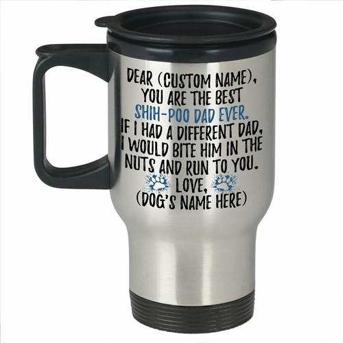 Personalized shih poo dad - shih-poo,