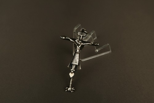 Antique spanish silver jesus - antique,