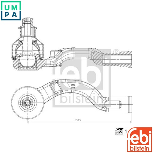 Tie rod end 196220 for - tie,