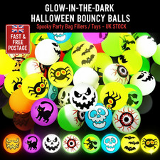 Halloween Glow-in-the-Dark Bouncy Balls – Fun Trick or Treat Kids Party Favors
