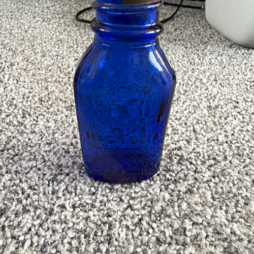 Cobalt blue glass embossed - cobalt,