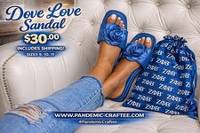 Royal Blue Sandals /shoe Bag