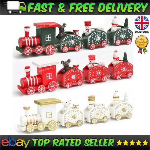 3pcs wooden christmas - 3pcs, train