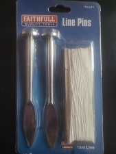 Line Pins Faithfull Quality Tools Builders Line 18m Construction Work x 2 Pins
