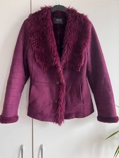 PTA Burgundy Faux Suede Faux