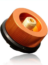 Stove Adapter Camping Propane Tank Connector Auto-Off Gas Cartridge Split
