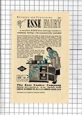 The Esse Cooker Company Smith & Wellstood Ltd Bonnybridge -  1938 Small Advert