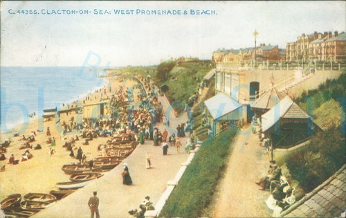 Clacton sea west promenade - on,