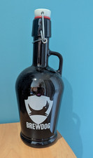 BREWDOG Growler 1 litre. Brown Beer Glass. Collectible. Brew Dog Craft Beer Ale.