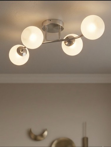 Opal light glass globe - glass,