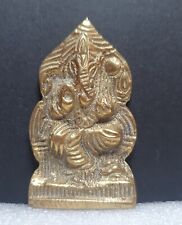 Vintage Brass Ganesh Vintage God Idol Figurine Ornament Hindu Temple