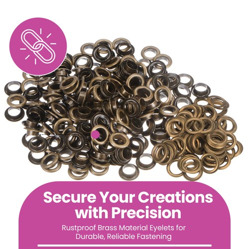 12mm 20mm brass eyelets - brass,