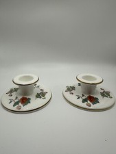 WEDGWOOD Set of 2 Floral Bone