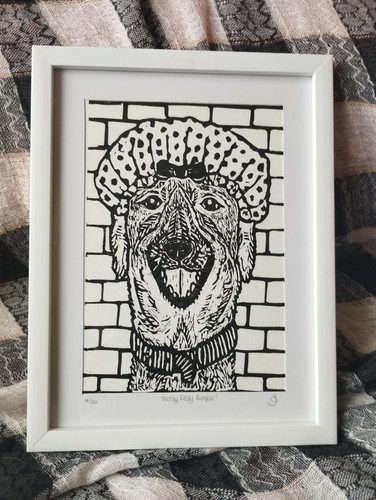 Dog greyhound lurcher - , in