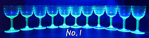 Glow glass reactive - glass, uv