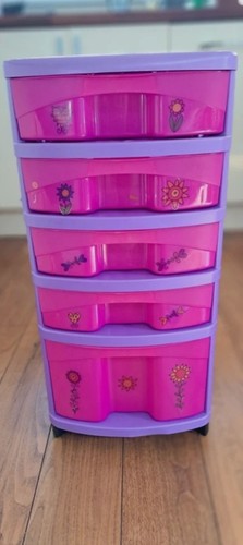 Pink purple drawer plastic - pink,
