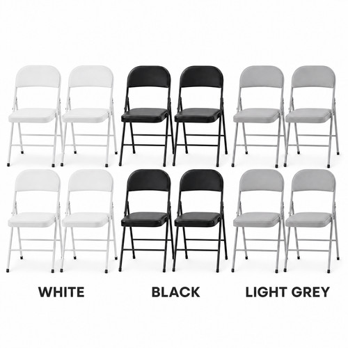 Folding chairs metal pvc - metal,
