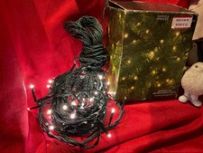 M&S 80 Led White micro chaser lights Christmas indoor/outdoor various settings