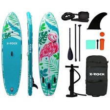 X-ROCK 10’6” SUP/PADDLE PACKAGE. Stand up inflatable paddle board kit - Ex Con