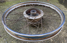 Honda CB50 J 17 " Wheel - Possibly SS50 - Spokes tight - Genuine - Second Hand
