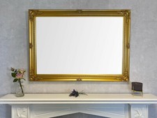 Ornate Wall Mirror & Hardwood