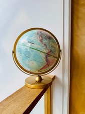 Vintage Replogle World Nation 12" Raised Relief Dual Axis Globe