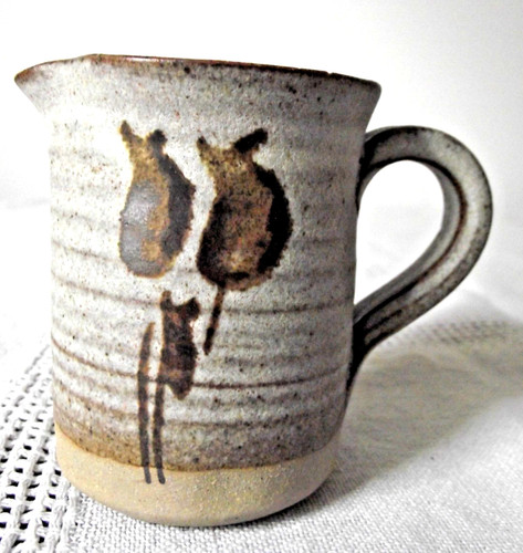 Studio pottery creamer jug - studio,