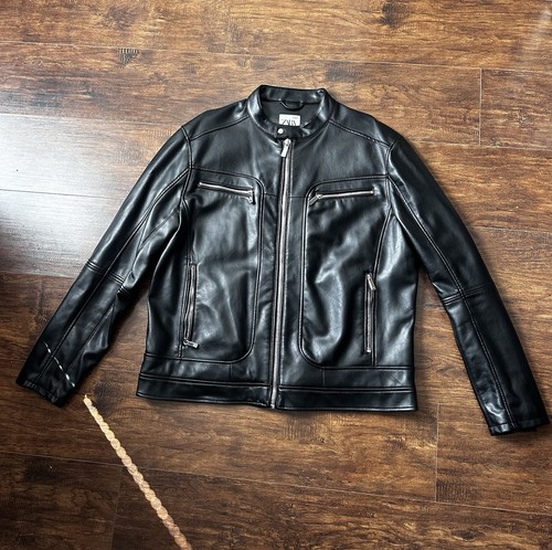 Zara black leather - zara,