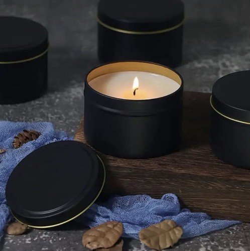 Pcs empty black - 24, tins