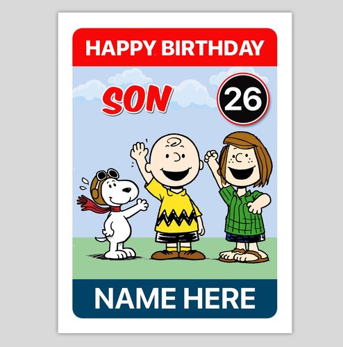 Snoopy peanuts personalised - peanuts,
