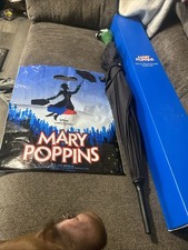 NEW Disney Broadway Mary Poppins Parrot Head Adult Black Umbrella Costume In Box