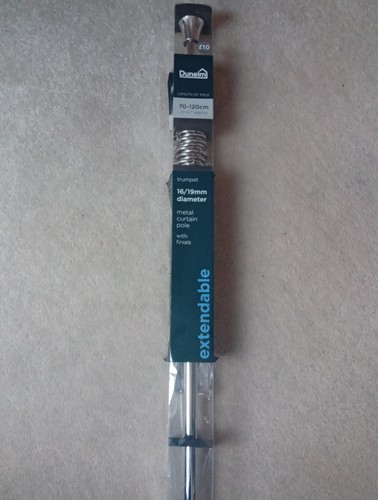 Dunelm extendable chrome - dunelm,