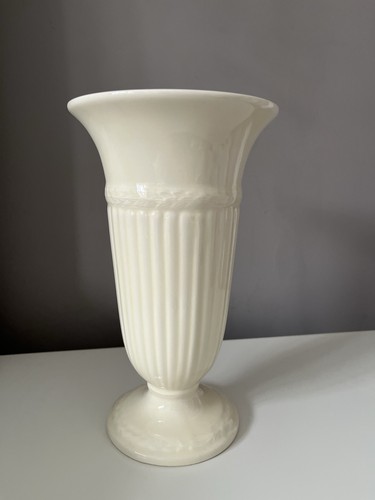 Creamware trumpet vase - creamware,