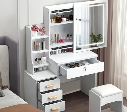 Dressing table with led lights - with,
