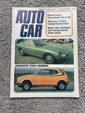 Autocar magazine August 1971 Featuring Japanese Cars Datsun 240Z BX 4/90