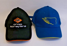 x2 Agricultural CAP Hat LOT Set Dekalb Seeds & Sam Crop Sprayers Farm Black Blue