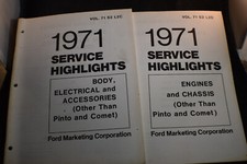 1971 FORD Service Highlights