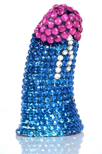 Gay erotic rhinestone glass - gay,