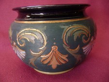 antique ART NOUVEAU LOVATT LANGLEY MILL BOWL POT VASE