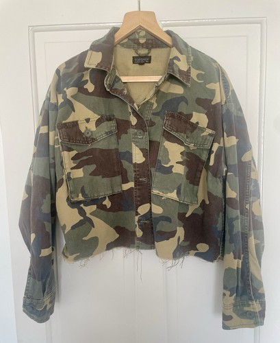 Topshop camouflage denim raw - topshop,,