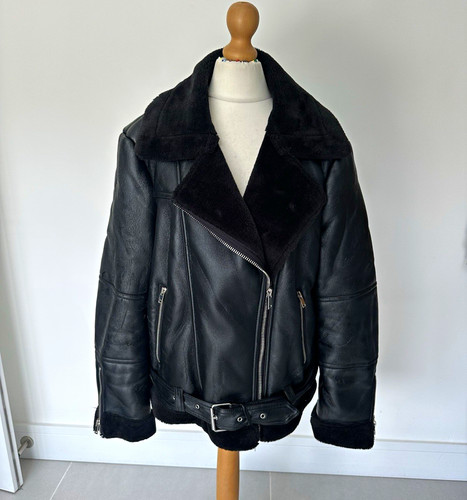 Topshop black faux shearling - topshop,