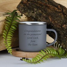 Personalised Any Message Grey