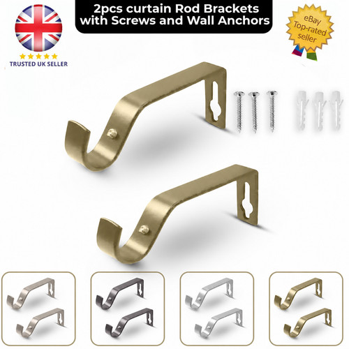 Metal curtain rod rail - metal,