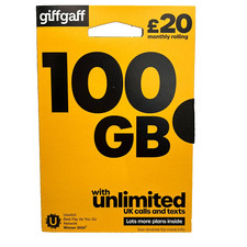 1 x NEW Giffgaff Giff Gaff SIM
