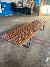 Hille slatted bench - hille, day