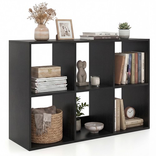 Cube bookshelf modern cubby - 6-cube,