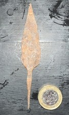 Late Medieval Iron Arrowhead Large @1B