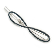 Silver Plated Teal Crystal