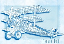 Classic Fokker Dr 1 Triplane