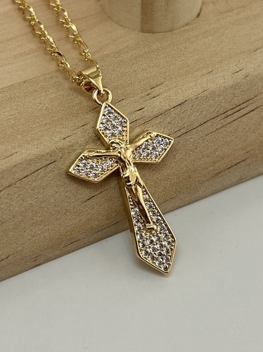 24k gold rolled jesus - 24k, cross